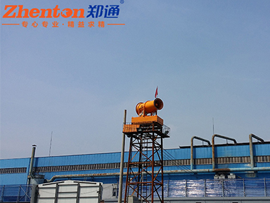 晉城某煤場使用我司塔式霧炮機(jī)案例