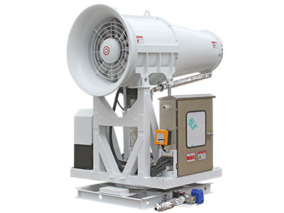 60米全自動(dòng)霧炮機(jī)除塵效率高，效果怎么樣？