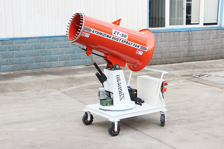 霧炮機(jī)送風(fēng)噴霧的原理是什么？